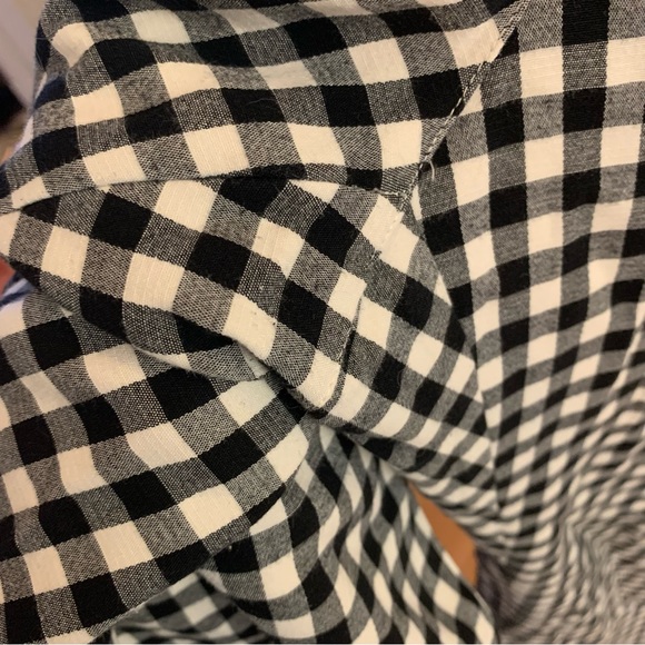 J. Jill Essential Cotton Cropped Stretch Pants Black and White Gingham 14 - Picture 5 of 8
